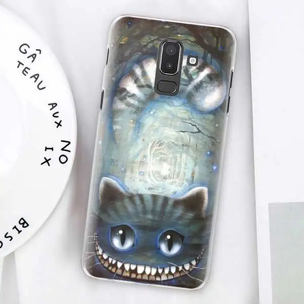 Чехлы Alice in Wonderland Cat для samsung Galaxy J4 Plus J6 Plus J8 J3 J5 J7 J5 Prime, Жесткий Чехол - Цвет: 15
