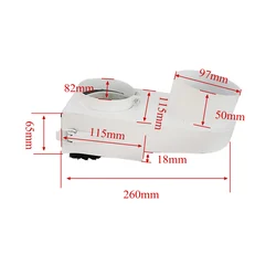 Machine cnc pour le travail du bois, capot d'aspiration, moteur de broche, couvercle anti poussière, accessoires de machine à graver, protection anti poussière pour broche 