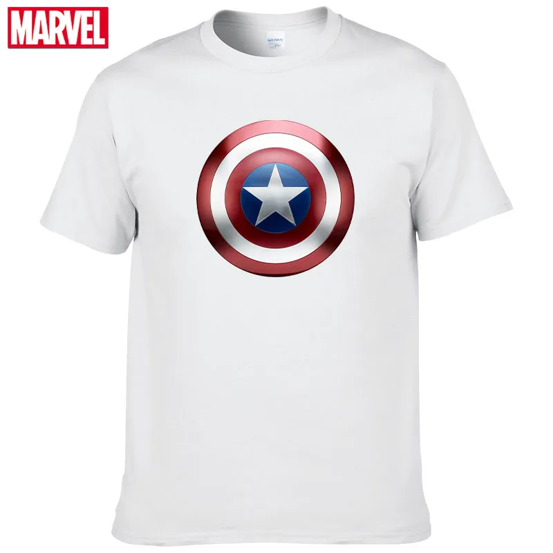 Футболка мужская с принтом Marvel Мстители Капитан Америка летняя футболка