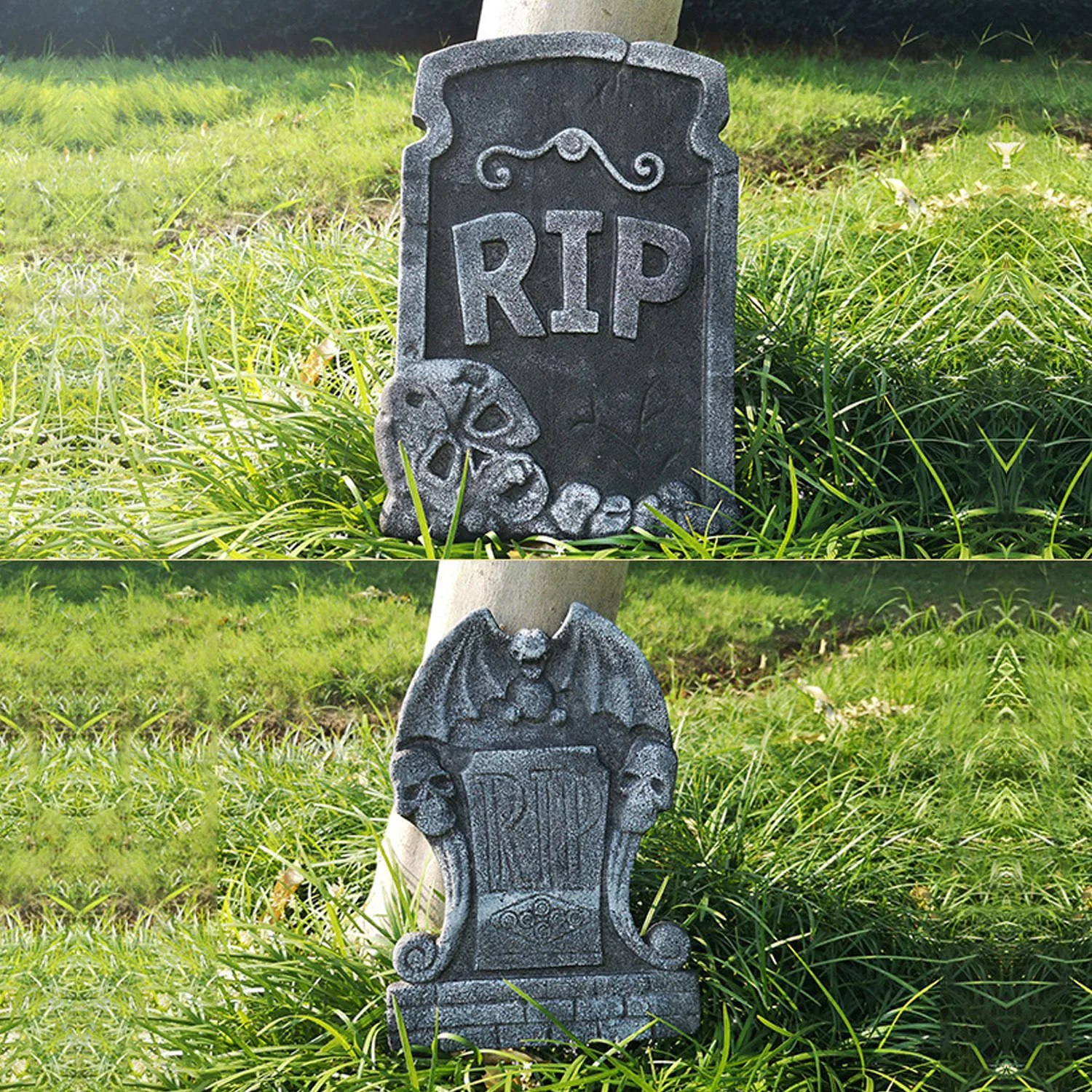 6 шт. украшения на Хэллоуин RIP Graveyard пена надгробия для вечерние фото реквизиты дом с привидениями двора Декор поставки случайный стиль