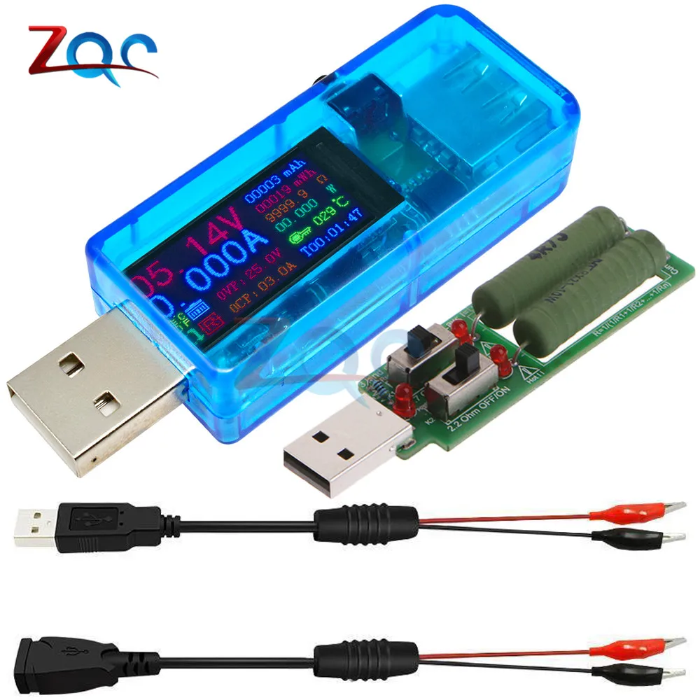 USB тестер 24 в 1 измеритель мощности постоянного тока цифровой вольтметр