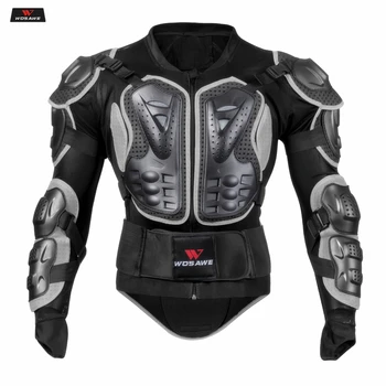 

WOSAWE Sports Motorcycle Armor Protector Jacket Body Support Bandage Motocross Guard Brace Protective Gears Chest Ski Protection