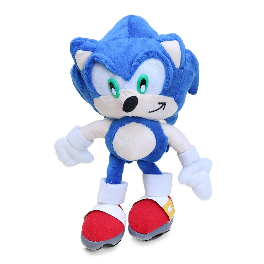 20-27cm Sonic Toys Super Sonic the Hedgehog Plush Toy Sonic Shadow Knuckles Tails Cute Soft Stuffed Dolls Keychain Keyring