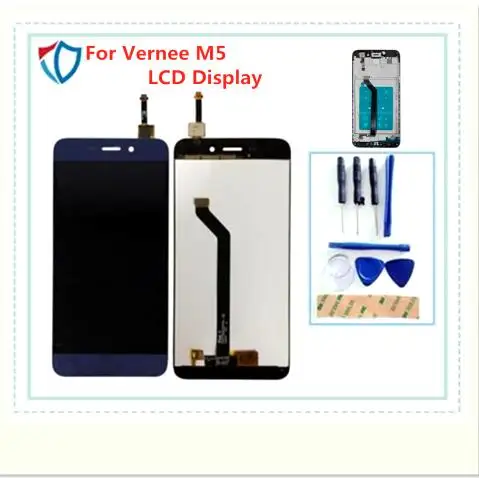 Сенсорное стекло сенсорный экран ЖК дисплей для Vernee M5 дигитайзер рамка