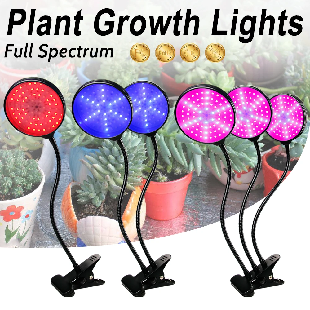 

IP66 Waterproof Plant Light LED Full Spectrum Phyto Grow Lamp USB 15W 30W 45W Seedling Fito Lamps LED Smart Timing Growing Tent