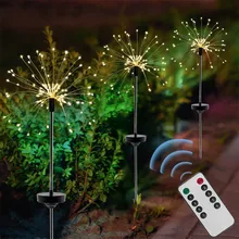 1 комплект солнечной энергии газон светильник 120 светодиодный солнечной энергии садовый светильник Счастливого Рождества светильник s наружный фейерверк светодиодный светильник для газона Декор