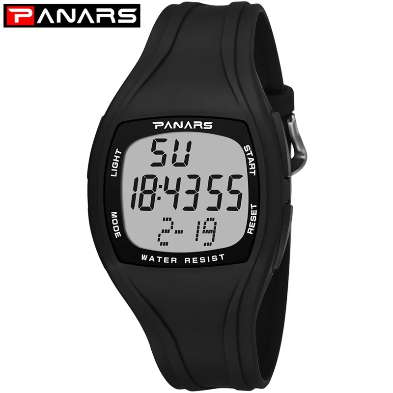 

Panars PA Resistance When Swimming Waterproof Alarm Night Light Male STUDENT'S Watch Korean-style Simple Fashion Sports Watch