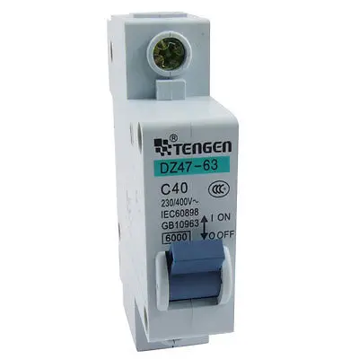 

40A Rated Current MCB Mini Circuit Breaker Auxiliary Switch