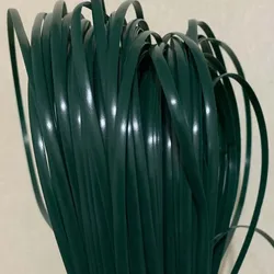 Rotin synthétique plat vert foncé PE 5mm 500g, tissage fait à la main, canne en plastique pour la réparation de tricot, panier de chaise, Table canapé à domicile 