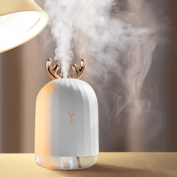 

Air Humidifier USB Aroma Diffuser Ultrasonic Mini Humidifier 220ML Aromatherapy Oil Diffuser Mist Maker Atomizer With Lamp Light