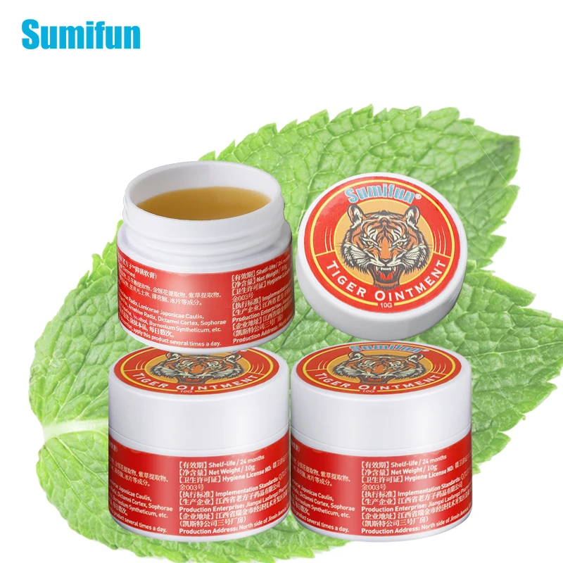 Тигровый бальзам Sumifun головной боли головокружений охлаждающее масло для снятия
