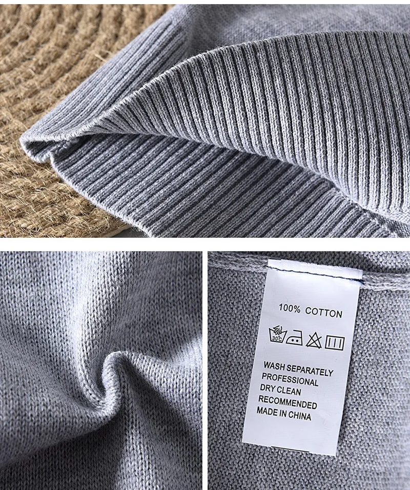 New style Italy brand cotton sweaters men long sleeve autumn and winter sweater for men solid fashion sweaters men chandail trui