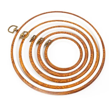 

Sewing Tool Round Embroidery Hoops Frame Set Plastic Embroidery Hoop Rings for DIY Cross Stitch Needle Craft Tool 5Pcs