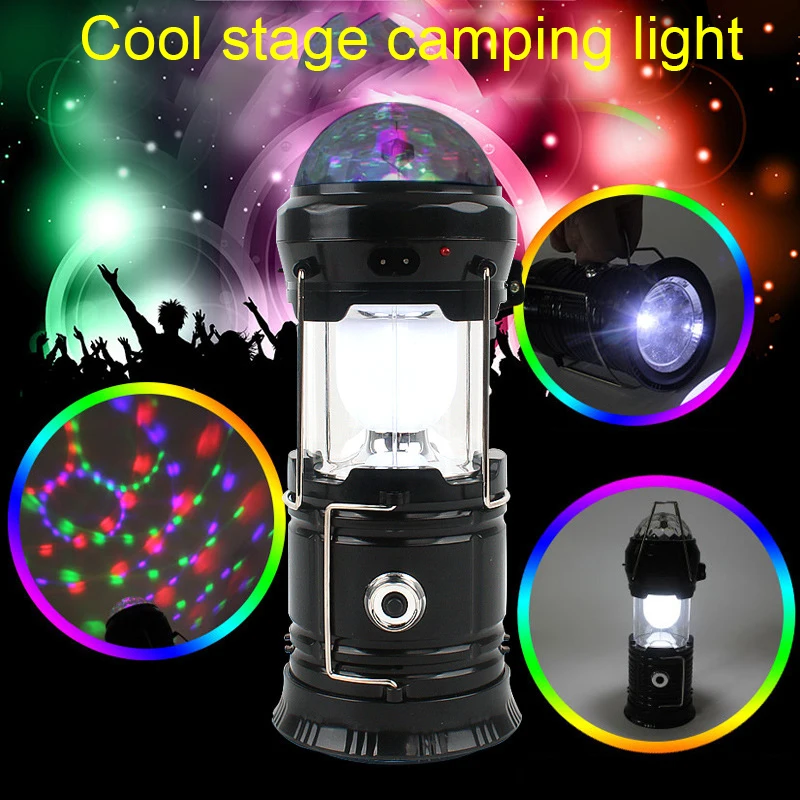 

2 Modes Camping Tent Light USB Rechargeable LED stage Lamp Hanging Hook Lantern for Outdoor Party Lighting
