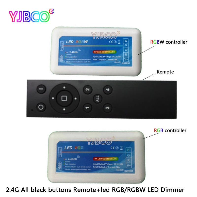 

2.4G Group Remote CT/RGB/RGBW LED Remote Controller RF Remote Dimmer for 5050 3528 5630 RGB LED Strip Light,DC12-24V