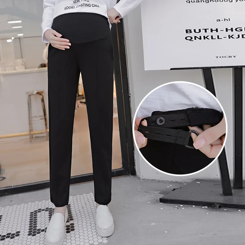 

Maternity Clothes Maternity Pants Autumn New Style Loose-Fit Capri Wide-Leg Harem Pants Fashion Mom Outer Wear Leggings Casual P