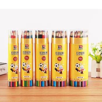 

Cartoon Color Pencil 18 Color Pencil Set Children Primary Drawing Book Painting Stationery School Supplies Oil Color Pencils Set