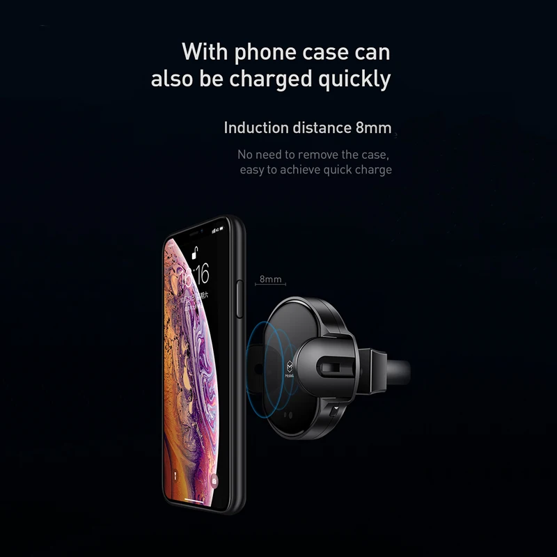 Buy Mcdodo Qi Wireless Car Charger Stand Automatic Infrared Clip Air Vent Mount Car Phone Holder Fast Charger 10W for iPhone Samsung