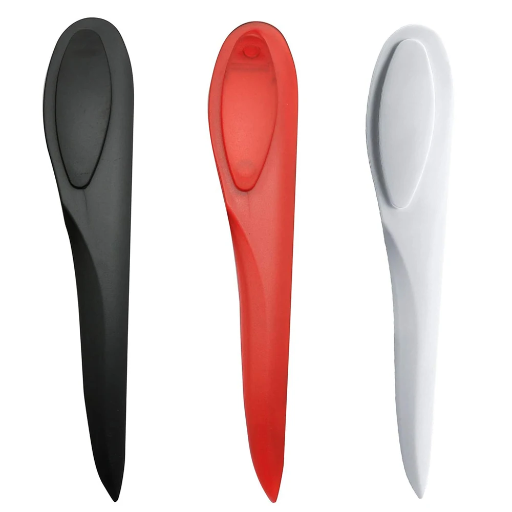 1/3 Pcs Point Tuner Seam Creaser Creases Sewing Tool Plastic Sewing Mark Seam Presser Tool for Sewing Quilting White Black Red