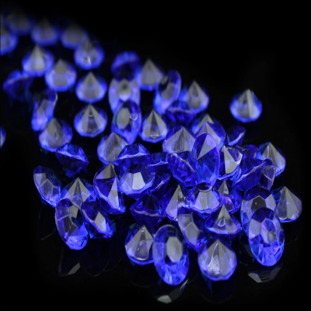 1000 шт. 10 мм 4ct свадебное украшение темно фиолетовые алмазные конфетти
