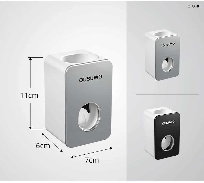 Автоматический диспенсер для зубной пасты Пыленепроницаемая зубная паста ванная комната подвеска всасывание стены зубная паста соковыжималки черный серый