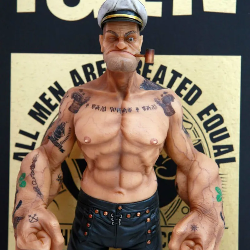 

FIGURE The Sailor Resin Statue Realistic TATTOO BODY Ver. In Stock 12"Popeye 1/6 PVC