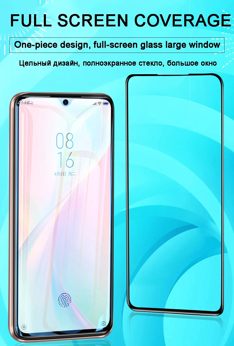 Закаленное стекло для Xiaomi mi 9T Pro 8 Lite 9 SE полное покрытие Защитная пленка для mi A1 A2 CC9 CC9E Защитное стекло для экрана