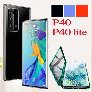 

For Huawei p40lite case p 40 lite phone cover huavei nova 6 se 7i p40 light lit bumper hauwei luxury coque screenprotector