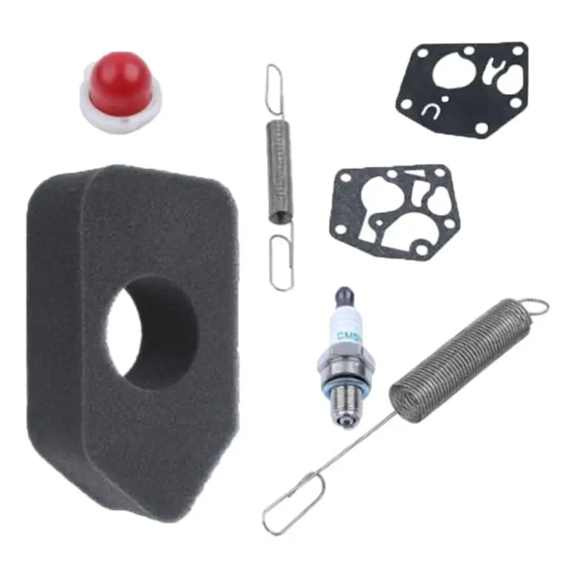 Juego de juntas de filtro de aire de resorte, Kit de bulbo de cebado para Briggs Stratton 691859 692211 Repalces para Sprint 450 500 motores para Classic
