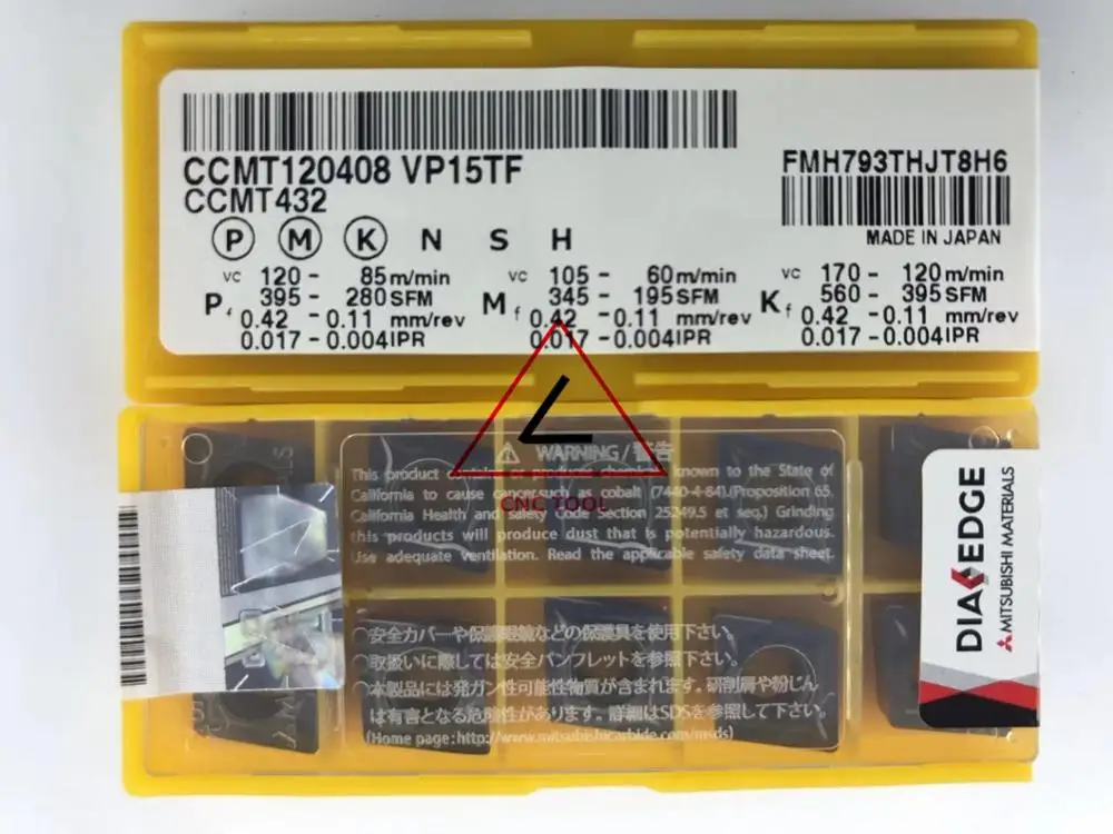 

CCMT 120408 VP15TF 10 шт. оригинальная Поворотная вставка DIAEDGE