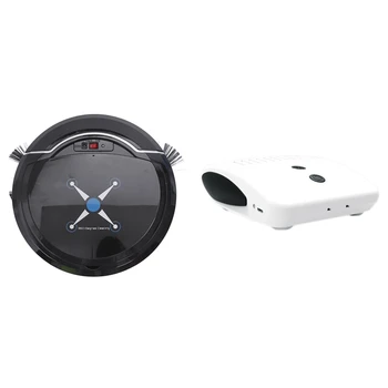 

1Pcs Automatic Vacuum Cleaner Robot for Home Office & 1Pcs Car Air Purifier Smell Removal Air Ionizer-Sterilize