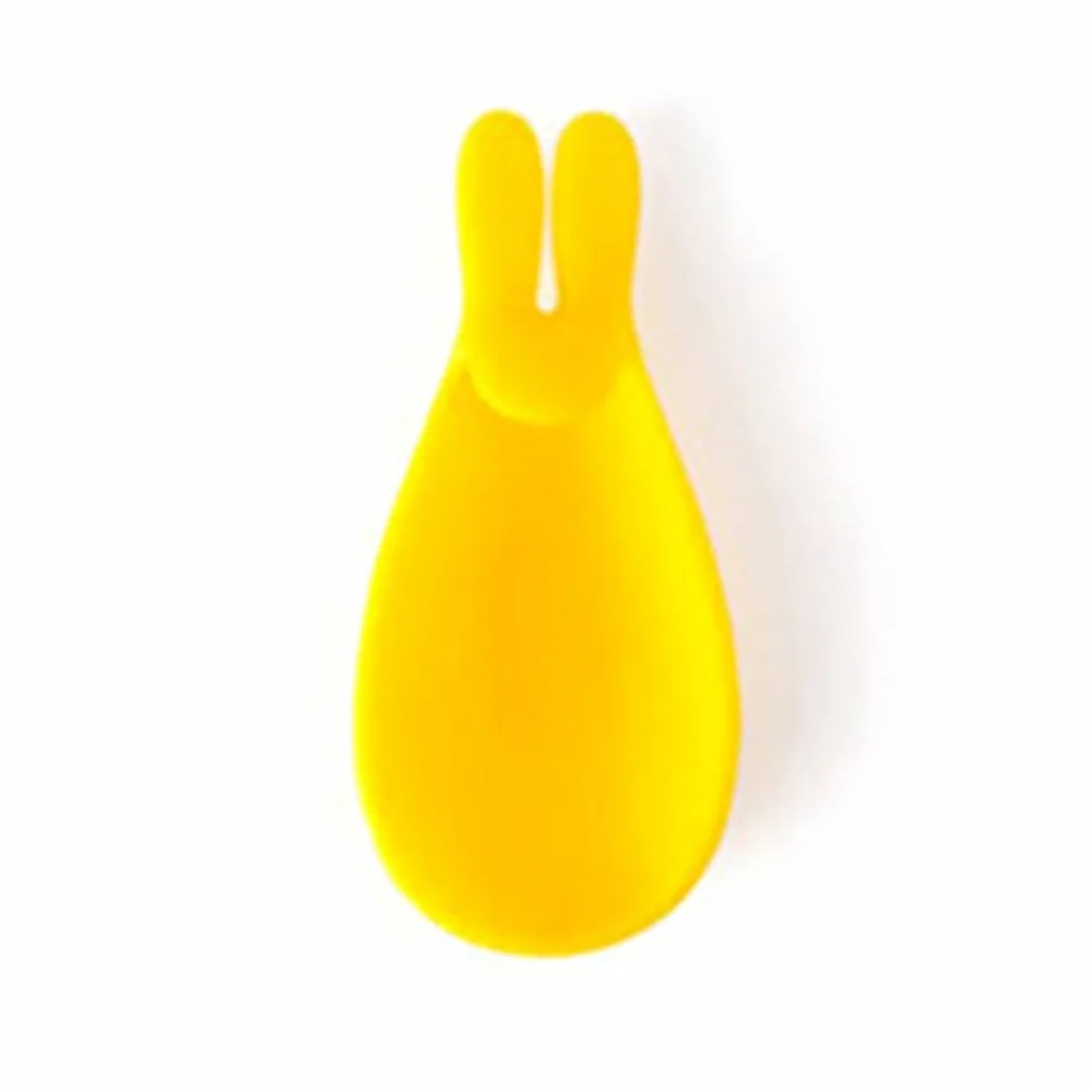 A 1pcs Yellow Силикагель кролик бокал этикетка для чайных пакетиков висячая кружка с зажимом для заварки чая продукт держатели для чайных пакетиков вечерние принадлежности@ 4 - Цвет: A 1pcs Yellow