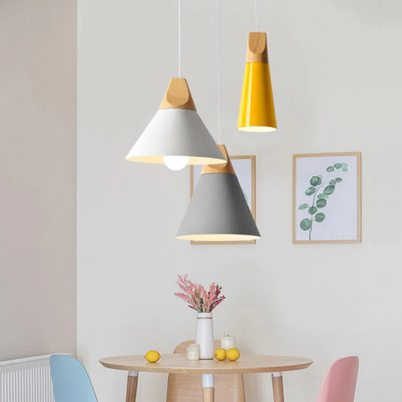 

Modern Dining Room Pendant Light 3 Heads Round/Rectangle Ceiling Plate Indoor Living Room Bedroom Decoration Lamp