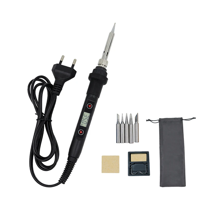 Thermostat electric soldering iron EU 220V searing iron tip tin wire mini soldering iron soldering stand US 110V soldering tool hot stapler plastic repair