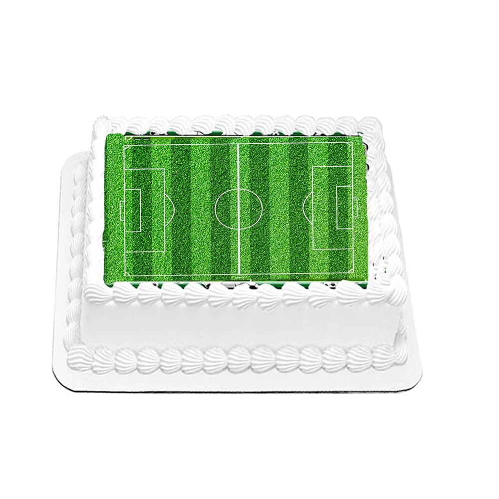 Details about   3 Precut Edible Wafer Paper Football cake ribbon/border cake topper 