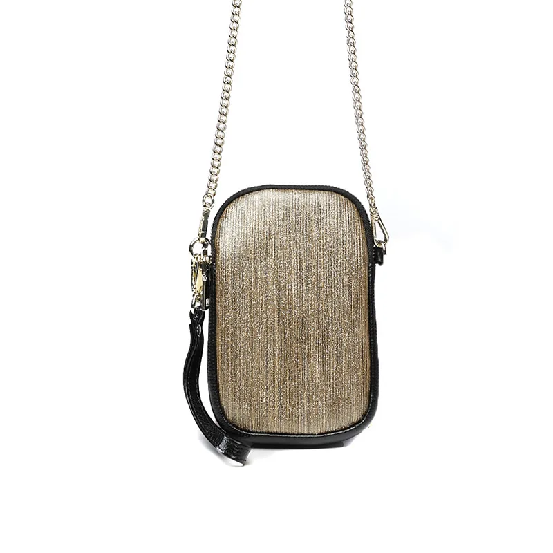

WOMEN'S Leather Bags 2019 New Style Chain WOMEN'S Bag Shoulder Bag Fashion Celebrity Style Bag Mixed Colors Phone Bag