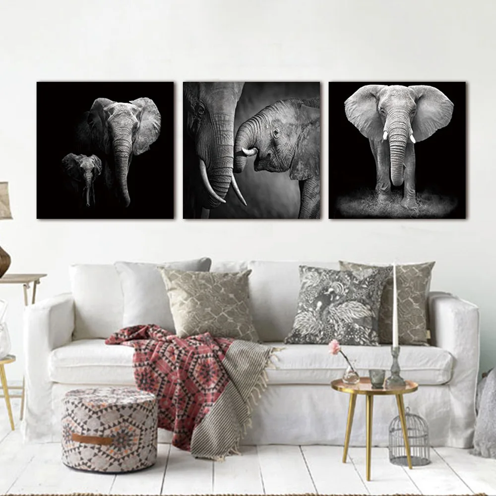

Hua gu Wholesale Airbrush Painting Decorative Painting Triple Elephant Amazon Supply of Goods Hot Selling Cross Border Supply of