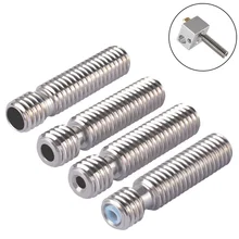 Makerbot Hotend – mega4/3/2/1 pièces MK8 Heat break, gorge en acier inoxydable 26mm M6, filetage complet pour Filament 1.75mm 3mm, imprimante 3D