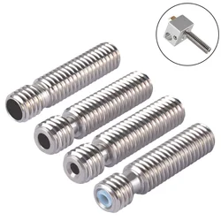 Makerbot Hotend – mega4/3/2/1 pièces MK8 Heat break, gorge en acier inoxydable 26mm M6, filetage complet pour Filament 1.75mm 3mm, imprimante 3D 
