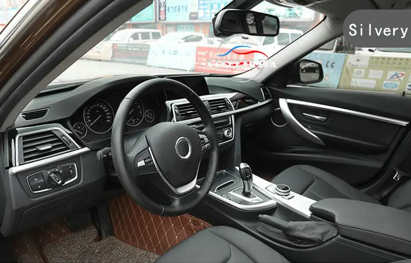 Для 3 4 серии 3GT F30 F34 13-18 внутренняя дверная ручка внутренняя дверная молдинги полоса центр Мультимедийные кнопки панель Крышка отделка