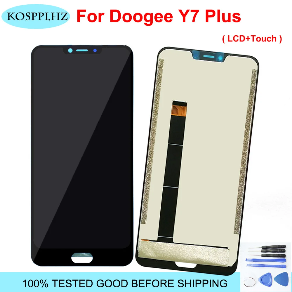 Для Doogee Y7 Plus ЖК-дисплей с сенсорным экраном дигитайзер сенсорная сборка протестированная Замена Doogee Y7Plus Y7++ Инструменты