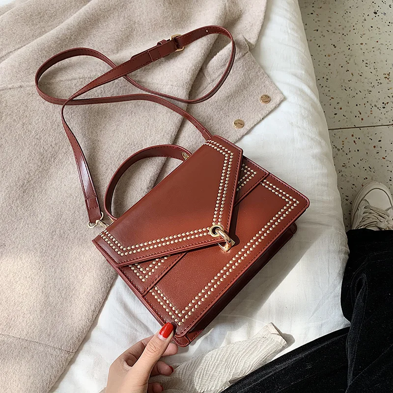 Fuchsia Маленькие сумки через плечо из искусственной кожи для женщин дизайнерская сумка через плечо с вышивкой женские дорожные сумки - Цвет: Fuchsia