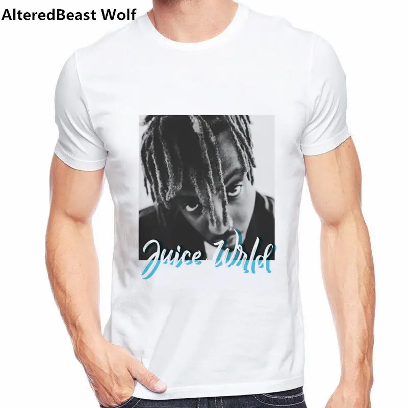 as picture Художественная футболка Juice Wrld, хип-хоп, певец Juice Wrld, принт Харадзюку, футболка, Homme, уличная одежда, рэпер, мужские Модные Забавные топы, футболка - Цвет: as picture