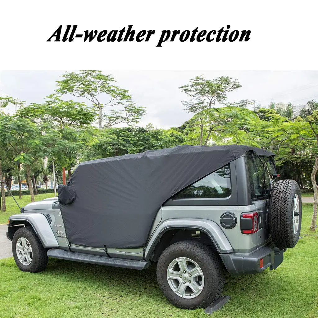 Водостойкая крышка кабины Royalo для Jeep Wrangler JL 330D Oxford(черный