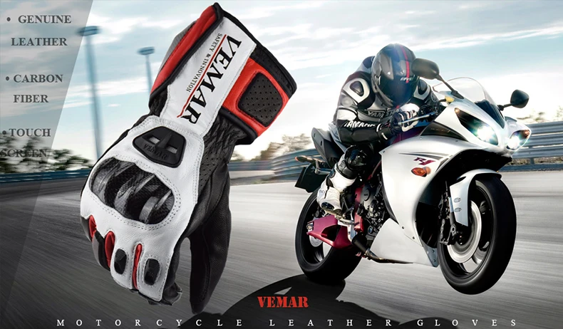 Дышащие кожаные мотоциклетные внедорожные велосипедные Luvas Moto Motocicleta Guante зимнее Защитное снаряжение для мотокросса перчатки для верховой езды