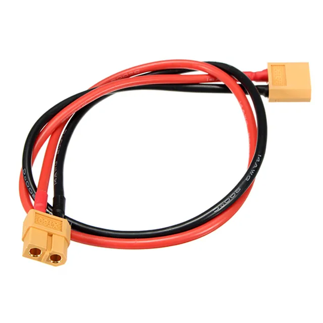 XT60 Female Plug To XT60 Male Plug Adapter Connector With 400mm 14AWG Silicone Wire 1