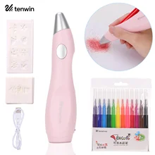 12 шт., моющиеся ручки для рисования, Электрический цветной распылитель, Аэрограф, маркер, Набор для творчества и рукоделия, подарок для студентов