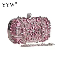 Хрустальные вечерние сумки Клатчи со стразами роскошный свадебный кошелек сумочка Pochette Femme Черный Розовый Мини выпускного вечера банкетные клатчи
