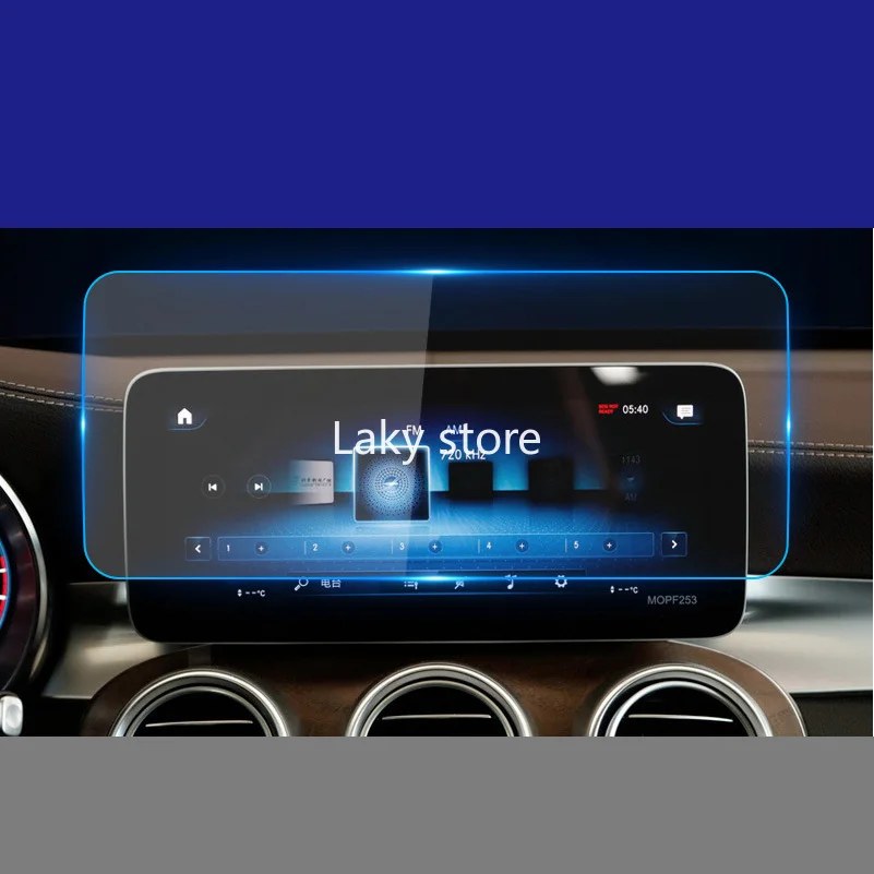 Стальная пленка для GPS-навигатора Mercedes Benz GLC Class 2019 2020 центральное стекло экрана