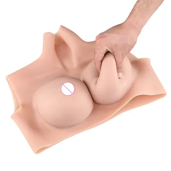 

New Huge False Breast Forms Bodysuit Sexy Cross Dresser Bra Corset B/C/D/E/F Cup Silicone Boobs Sexy Clothes Womens Plus Size